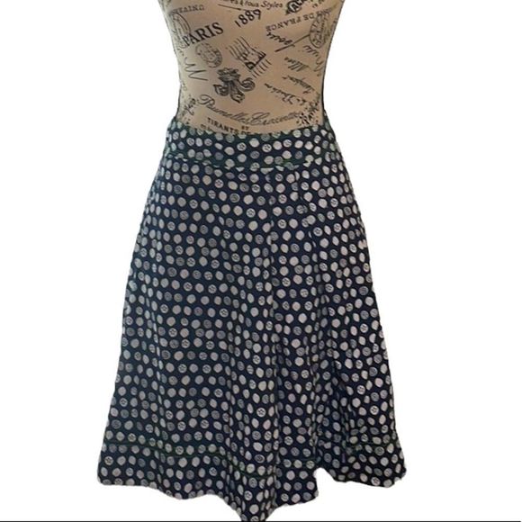 Lilly Pulitzer Dresses & Skirts - Lilly Pulitzer Navy and White Lemon Print A-Line Pleated Skirt